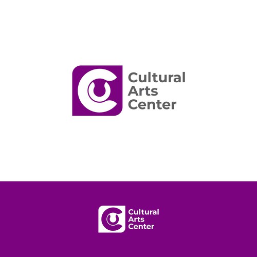 The lead logo for an innovative (collegiate) performing arts center in Maryland. Design by Estenia Design