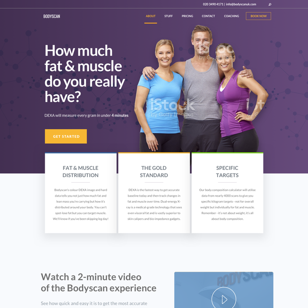 Physical Fitness webpage redesign