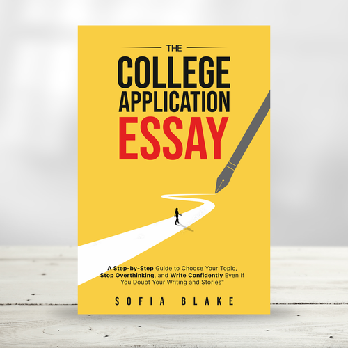 Sharp, fun, upbeat design for a book cover on writing for college applicants Design by praveen007