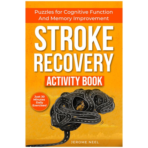 Stroke recovery activity book: Puzzles for cognitive function and memory improvement Ontwerp door Imttoo