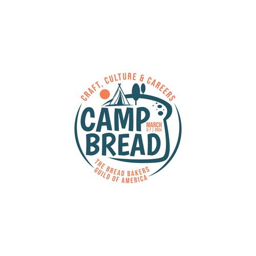 Seeking a playful and evocative logo for Camp Bread--an event for professional bakers Design by Astart