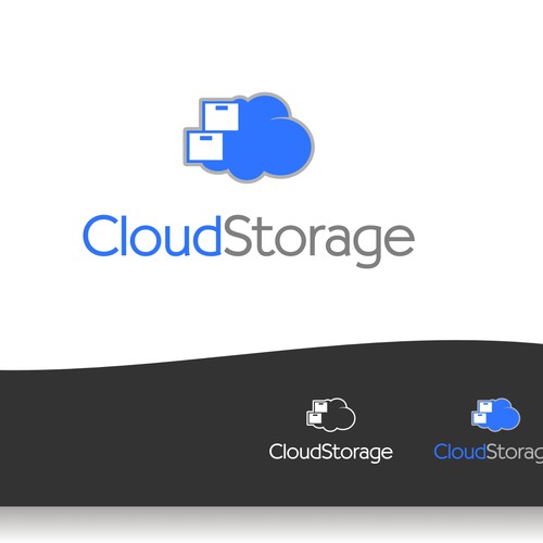 Cloud Storage Logo Design by bluebear