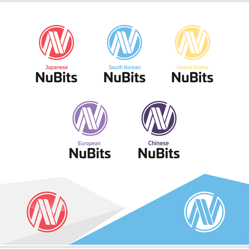 Vectorize logo and pick colors of new NuBits for South Korea and Japan Design by ferroviere❕
