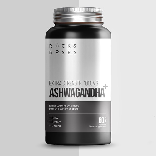 Minimal Supplement Label for a Vitamin Bottle Design by Konstantine Leo