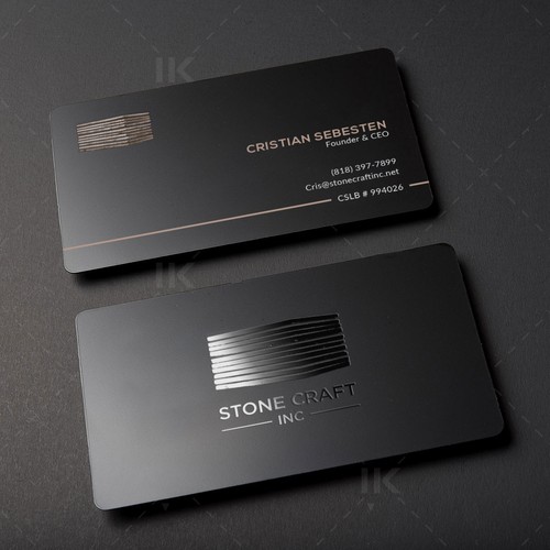 Business Card - Stone Craft Design réalisé par IK_Designs