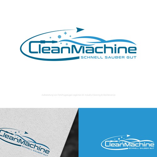 CleanMachine / Logo for Car and Plane Detailing Design by Dezineexpert⭐