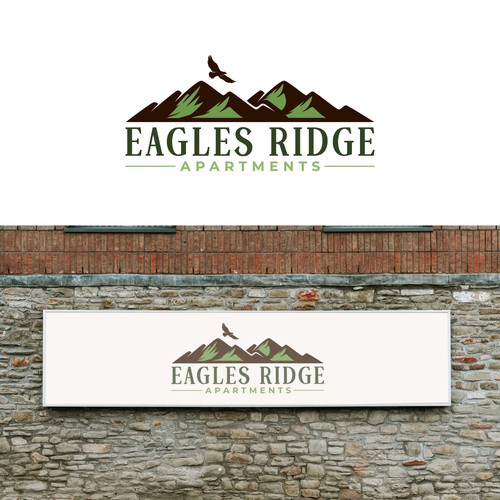 Eagles Ridge Apartments refreshed brand / logo Design by Paskids