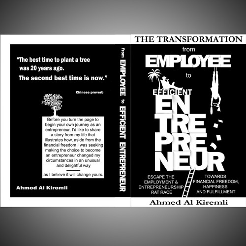 Design a Simple & Innovative Book Cover for the Transformation from Employee to Efficient Entrepreneur Design by PaviDesign