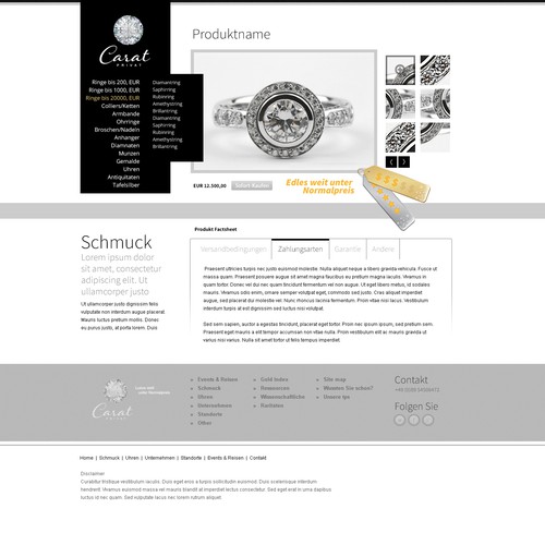 Web page design contest entry by Marynaaheika