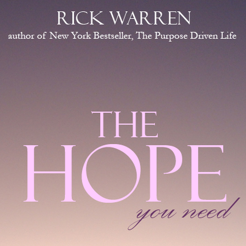 Design Rick Warren's New Book Cover Design réalisé par Cauã Cobuci