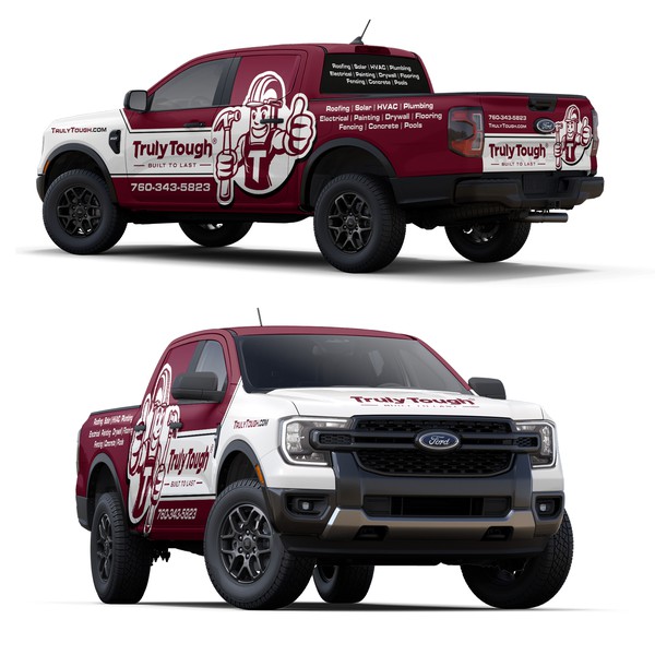 Truly Tough Truck Wrap