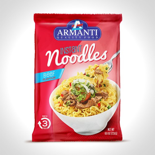 New Armanti Instant Noodles Design réalisé par tomdesign.org