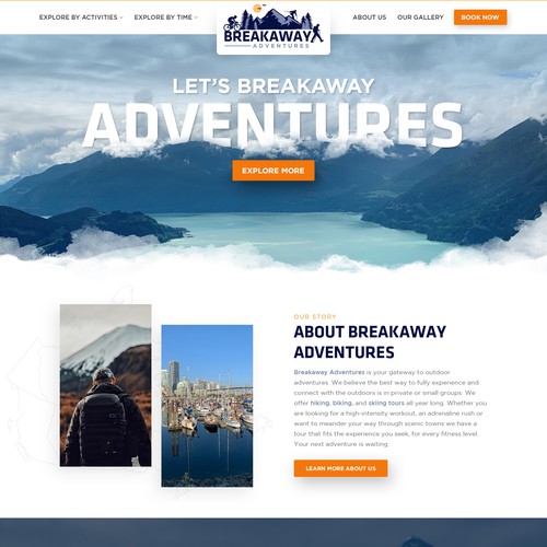 Design a website for outdoor adventure travel company Design by Jasmin_A (AMPLE)