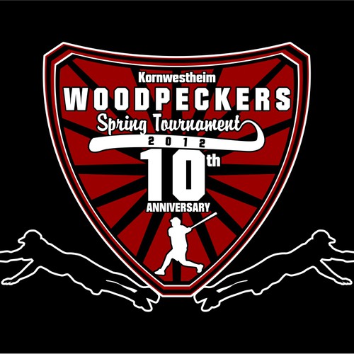 Help Woodpeckers Softball Team with a new t-shirt design デザイン by Toni Zufic