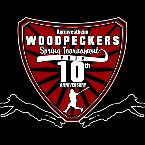 Help Woodpeckers Softball Team with a new t-shirt design Diseño de Toni Zufic