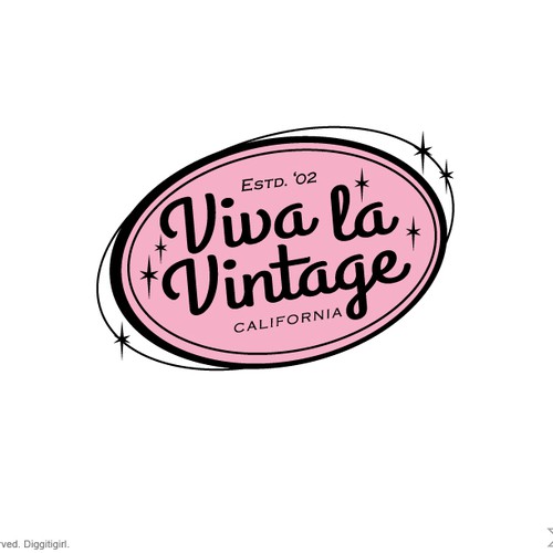 Update logo for Vintage clothing & collectibles retailer for Viva la Vintage Réalisé par Diggitigirl ♥