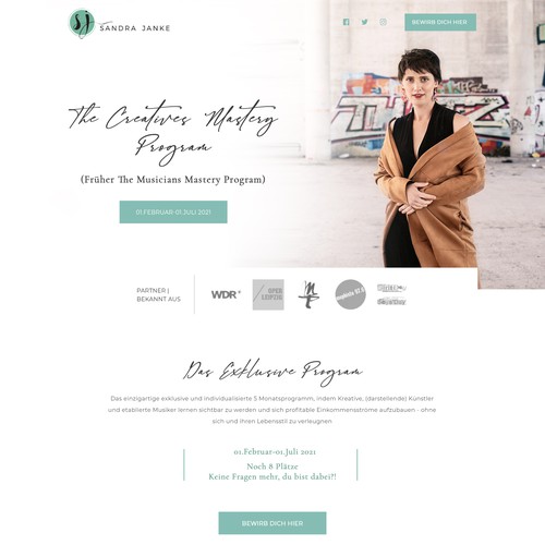Landing page design contest entry by Dadoens