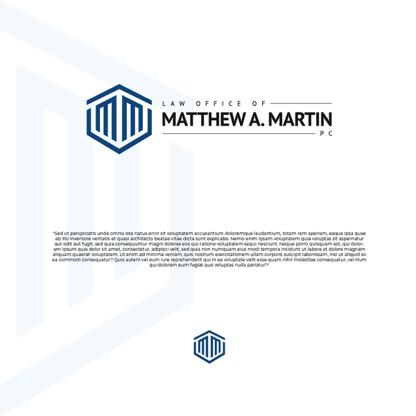 Sleek and modern law firm logo design