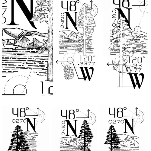 Longitude & Latitude Tattoo Design Contest Design by ellingtonart