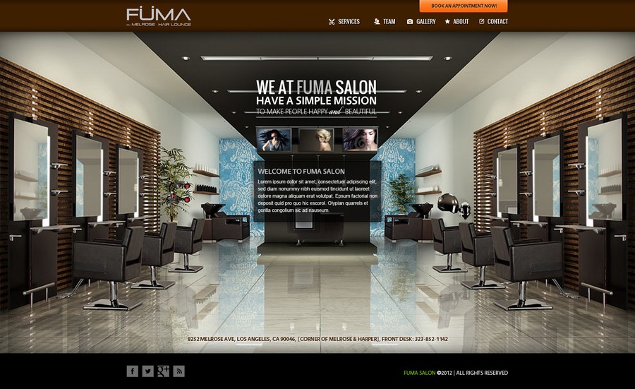Create The Next Website Design For Fuma Salon Webdesign Wettbewerb