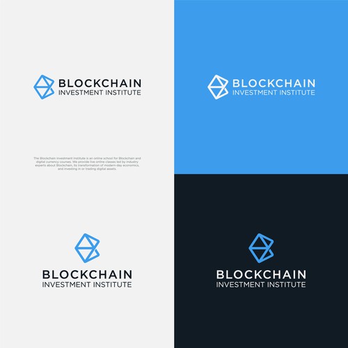 Blockchain creative logo contest Design by Megades!gn