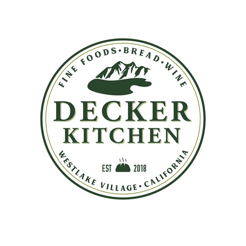 Create a rustic artisan logo for Decker Kitchen Design by Graphema Digital