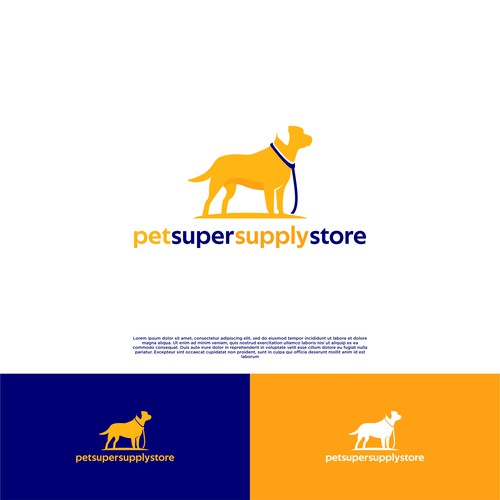 Design a Logo a up and comming  online pet supply store Diseño de arma.arma