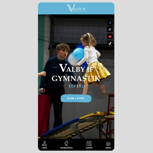New website for Valby If Gymnastics Design by sandy#ogma
