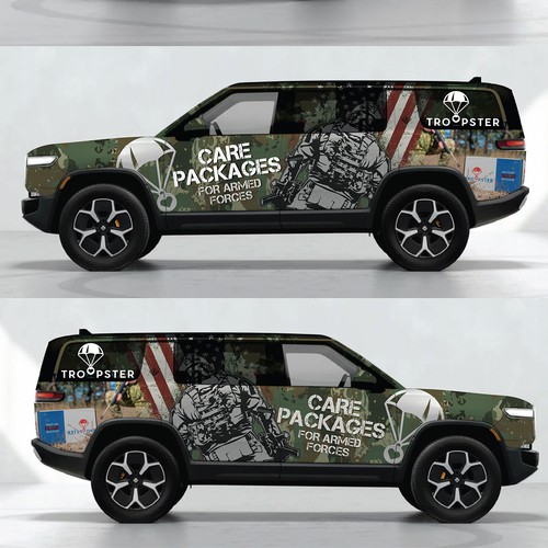 Vehicle Wrap for Military Nonprofit Design réalisé par TheThreeMedia