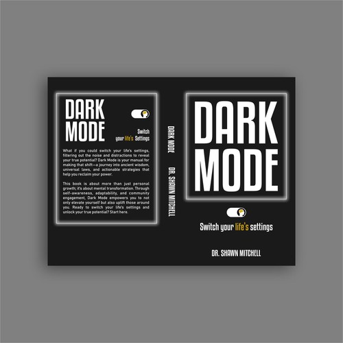 Dark Mode Book Cover Design by IdeAde