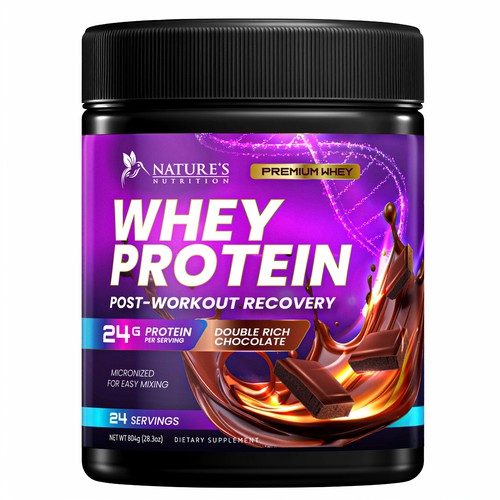 Tasty Whey Protein Chocolate Design Needed for Nature's Nutrition Design von Davi Giolo ★