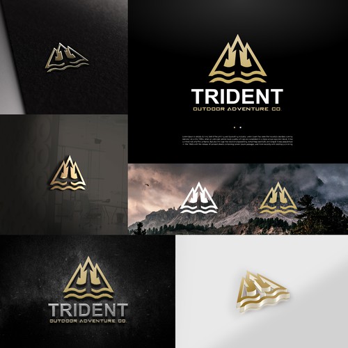 We need a powerful Trident Outdoor Adventure Company logo! Design by jimzz