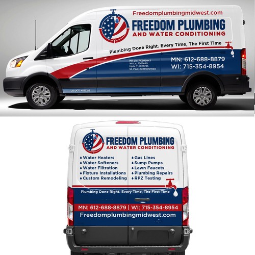 Full Van Wrap for Residential Plumbing Company Design by theANUNGs