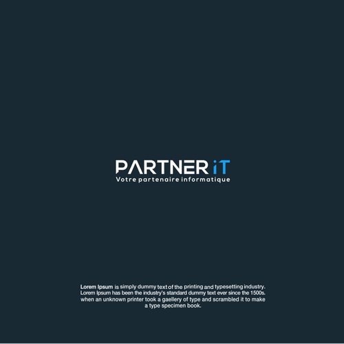 "Partner IT - Votre partenaire informatique" ganador Logotipos