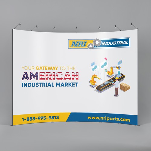 Design a banner for an automation exhibition Diseño de BrainStorm.