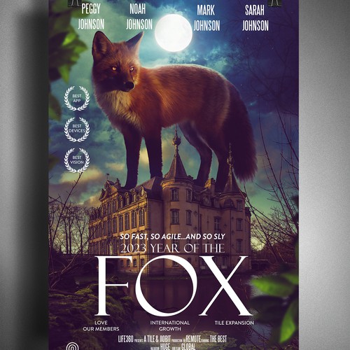 Life360 2023 Year of the Fox Poster Design by mihai313