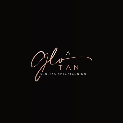 Design a modern, sleek logo for a sunless tanning salon. Design by joycreativa