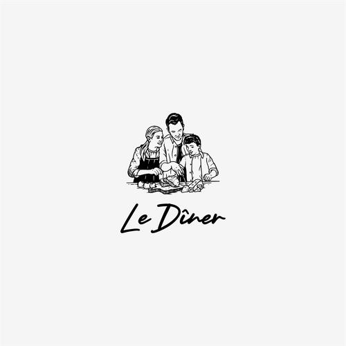 Create the Signature Identity for 'Le Dîner' - A Gourmet Odyssey Awaits! Design by deer203A