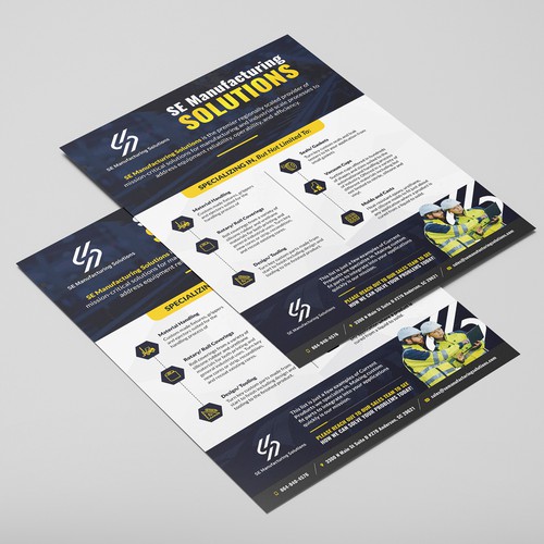 Clean single page line card for potential customers Design by Alphabet ♥