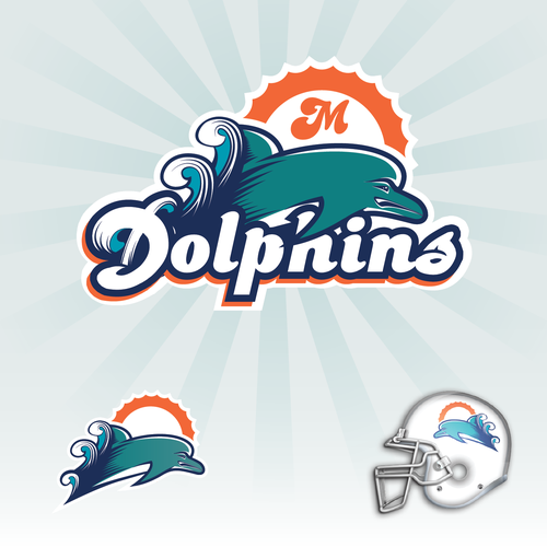 99designs community contest: Help the Miami Dolphins NFL team re-design its logo! Design réalisé par sanjar