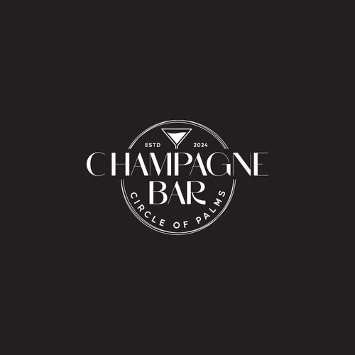 Luxury and modern Champagne Bar logo Design réalisé par TheLogo69