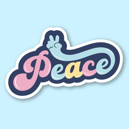 Design A Sticker That Embraces The Season and Promotes Peace Design by FASK.Project