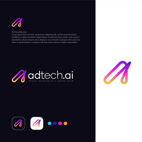 *New* AdTech.AI (or AdTech AI) : Advertising SAAS Company !need an identity! Design by Gorafix_Sun