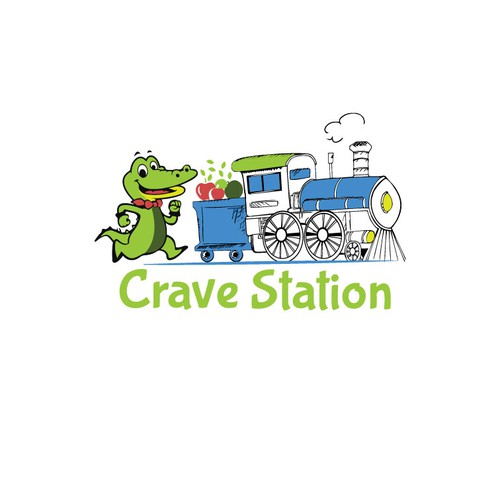 Logo for train-themed, beach side food court in South Carolina Design by sloba0512