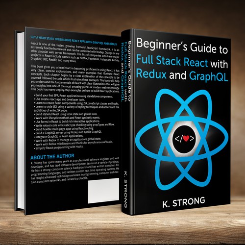 Book Cover For An Exciting Book On Web Development With React Book Cover Contest 99designs