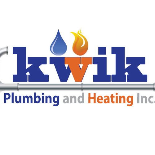 Create the next logo for Kwik Plumbing and Heating Inc. Diseño de KK-design