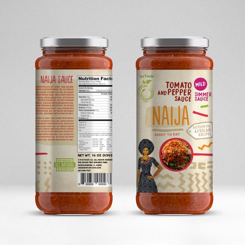 Fun catchy packaging design for food Diseño de Hunny