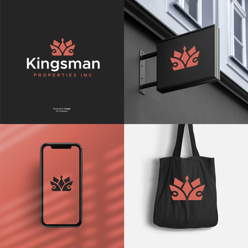 Kingsman Properties logo Design by casign