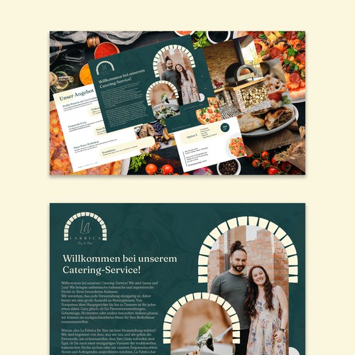 Redesign of our Catering Menu Design by Bigonedesigns