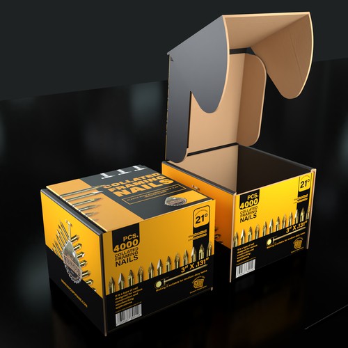 Dare to Impress: Design a Modern and Sleek Nail Box Packaging Design by ANGEL PackLab